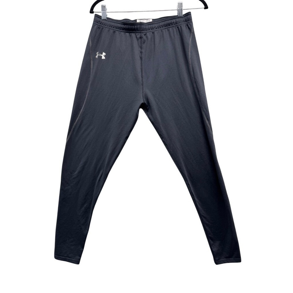 Under Armour ColdGear Mens Fitted Leggings Black Athletic Tights 1212287 Large